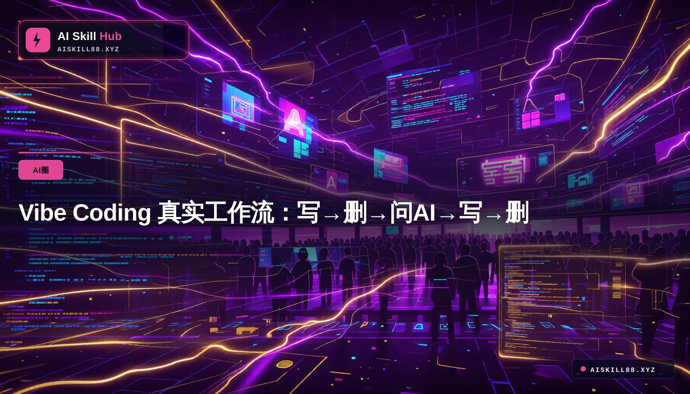 Vibe Coding 真实工作流：写→删→问AI→写→删